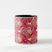 Valentinstag Zweifarbige Tasse (Mittel)