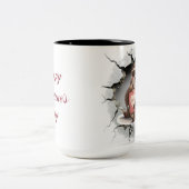 Valentinstag Zweifarbige Tasse (Mittel)
