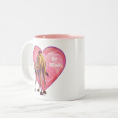 Valentinstag Zweifarbige Tasse (Vorderseite Links)