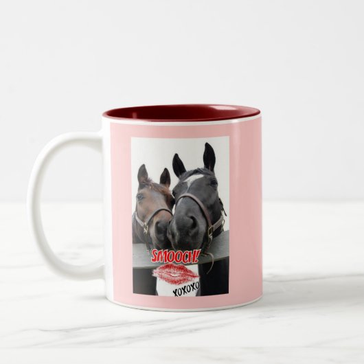 Valentinstag Zweifarbige Tasse (Links)
