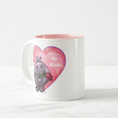 Valentinstag Zweifarbige Tasse (Vorderseite Links)