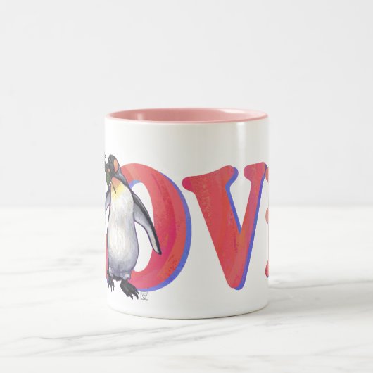 Valentinstag Zweifarbige Tasse (Mittel)