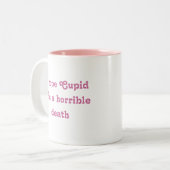 Valentinstag Zweifarbige Tasse (Vorderseite Links)