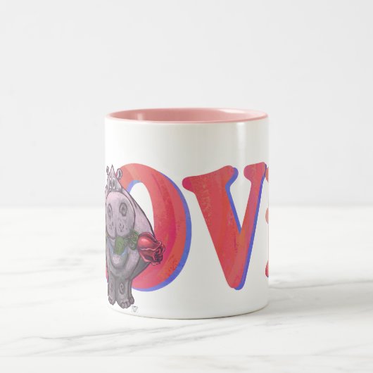 Valentinstag Zweifarbige Tasse (Mittel)
