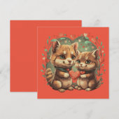 Valentinstage in Liebe Einladung (Vorne/Hinten)