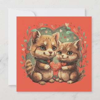 Valentinstage in Liebe Einladung