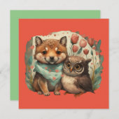 Valentinstage in Liebe Einladung (Vorne/Hinten)