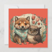 Valentinstage in Liebe Einladung (Vorderseite)