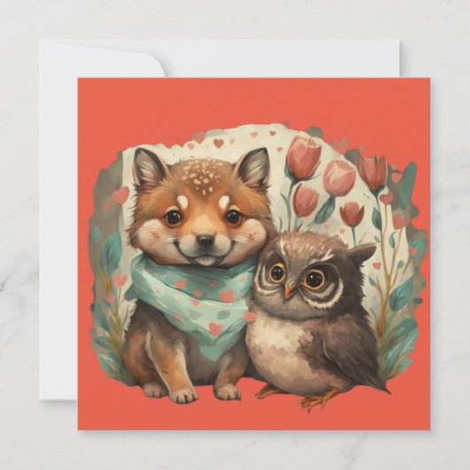 Valentinstage in Liebe Einladung (Vorderseite)