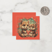 Valentinstage in Liebe Mitteilungskarte (Vorderseite/Rückseite Beispiel)