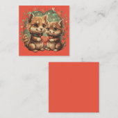 Valentinstage in Liebe Mitteilungskarte (Vorne/Hinten)