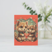 Valentinstage in Liebe RSVP Karte (Stehend Vorderseite)