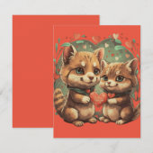 Valentinstage in Liebe RSVP Karte (Vorne/Hinten)