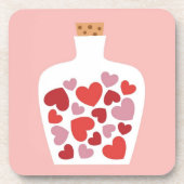 Valentinstagkartenentwurf Getränkeuntersetzer (Vorderseite)