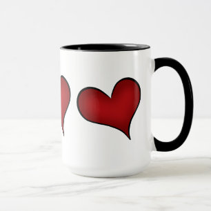 Valentinstagrotherzen Tasse