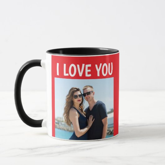 VALENTINSTAGS-FOTO INDIVIDUELLE KAFFEETASSE (Links)
