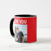 VALENTINSTAGS-FOTO INDIVIDUELLE KAFFEETASSE (Vorderseite Links)