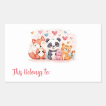Valentinstags-Geschenk-Etiketten für Kinder | Süße