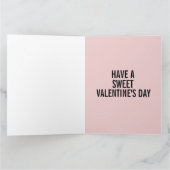 VALENTINSTAGS-Grußkarte mit getigerter Katze Karte (Innenseite)