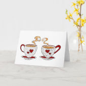 Valentinstags-Tee Karte (Gelbe Blume)