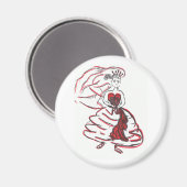 Valentinstagsbraut Magnet (Vorderseite/Rückseite)