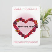 Valentinstagskarte Feiertagskarte (Stehend Vorderseite)