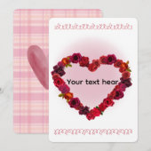 Valentinstagskarte Feiertagskarte (Vorne/Hinten)