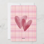 Valentinstagskarte Feiertagskarte (Rückseite)