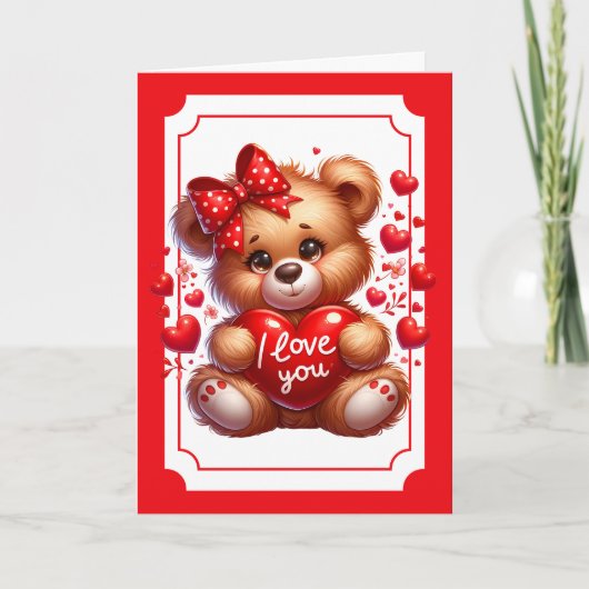 Valentinstagskarte Feiertagskarte (Vorderseite)