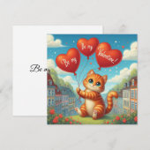 Valentinstagskarte  feiertagskarte (Vorne/Hinten)