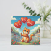 Valentinstagskarte  feiertagskarte (Stehend Vorderseite)