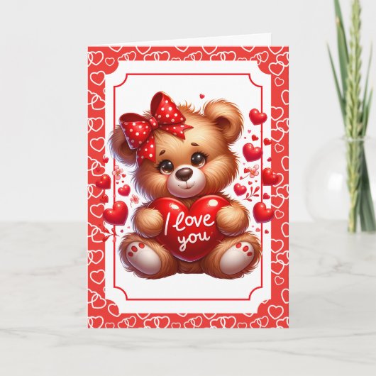Valentinstagskarte Feiertagskarte (Vorderseite)
