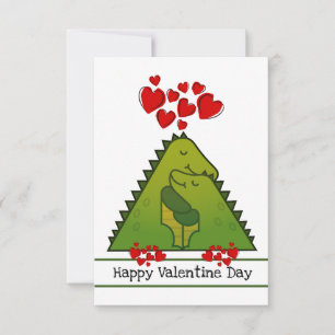 Valentinstagskarte für ein Dinosaurier-Paar Dankeskarte