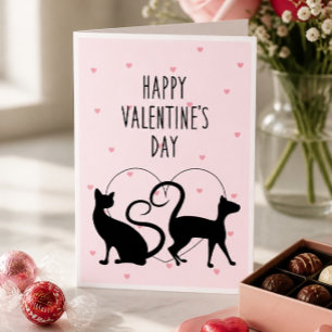 Valentinstagskarte für Katzenliebhaber Feiertagskarte