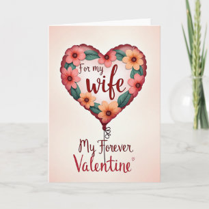 Valentinstagskarte für meine Frau für immer Karte