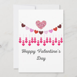 Valentinstagskarte Herzen Feiertagskarte