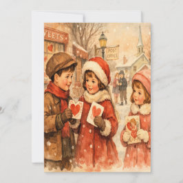 Valentinstagskarte im Stil der 1920er Jahre Feiertagskarte