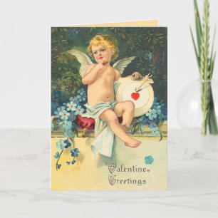 Valentinstagskarte im Vintage-Stil Feiertagskarte