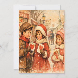 Valentinstagskarte im Vintage-Stil von 1920 Feiertagskarte