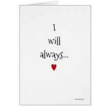 Valentinstagskarte Immer Liebe