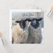 Valentinstagskarte Karte (Vorderseite/Rückseite Beispiel)