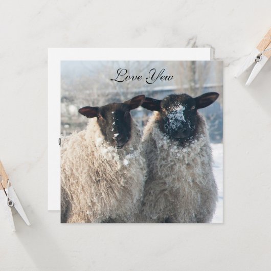 Valentinstagskarte Karte (Vorderseite/Rückseite Beispiel)