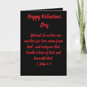 Valentinstagskarte  karte (Vorderseite)