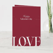 Valentinstagskarte Karte (Rückseite)