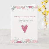 Valentinstagskarte Karte (Gelbe Blume)