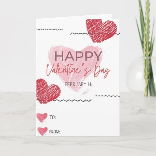 Valentinstagskarte Karte (Vorderseite)