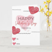 Valentinstagskarte Karte (Gelbe Blume)