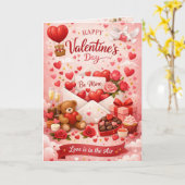 Valentinstagskarte Karte (Gelbe Blume)