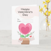 Valentinstagskarte Karte (Gelbe Blume)