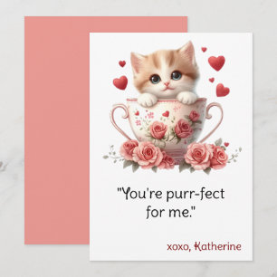 Valentinstagskarte, Katzenliebhaber-Karte, lustige Feiertagskarte